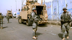Lt. Colonel Tim Karcher prepares to head into Sadr City
