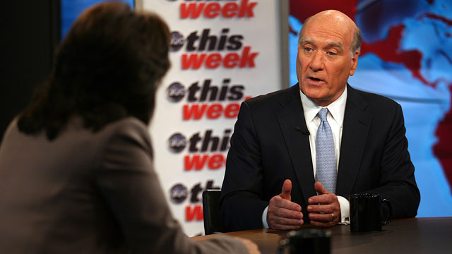 PHOTO: White House Chief of Staff Bill Daley discuss"s the debt negotiations on ABC News "This Week with Christiane Amanpour"