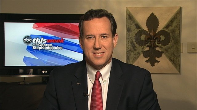 PHOTO: Republican Presidential Candidate Rick Santorum on