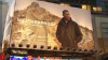 Video of a Time Square billboard ad of President Barack Obama.