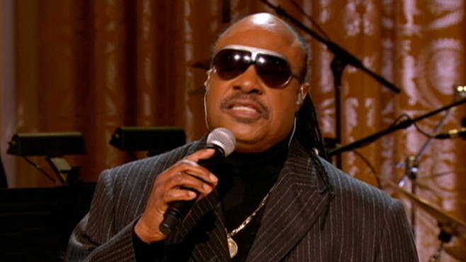VIDEO: Stevie Wonder, Smokey Robinson and others entertain the first family.