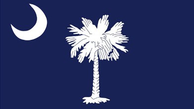 PHOTO: The South Carolina flag is shown.