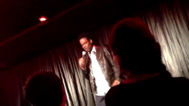 VIDEO: Comedian shares details of presidents 50th birthday at L.A.s Comedy Store.