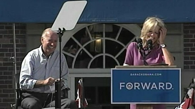 VIDEO: Vice presidents wife unintentionally draws laughs at Dartmouth College in New Hampshire.