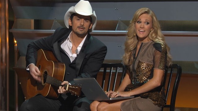 VIDEO: CMA crowd cheers Website satire song; Taylor Swift less amused.