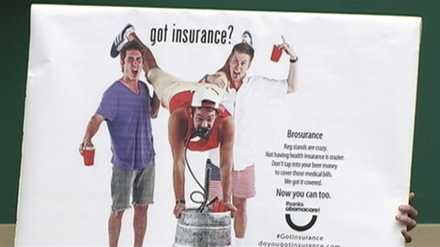 VIDEO: HHS secretary is asked about a health care ad in Colorado that shows young men drinking.