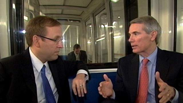 VIDEO: ABC News' Jon Karl rides the Capitol Subway with Sen. Rob Portman (R-OH). 