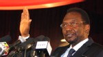 PHOTO: Parliamentary head Dioncounda Traore is sworn in as interim president at a ceremony in Bamako, Mali, April 12, 2012.