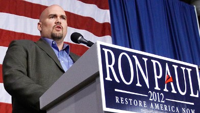 PHOTO: Iowa State Senator Kent Sorensen, formerly Iowa campaign chairman of Republican presidential candidate Rep. Michele Bachmann, R-Minn., announced his support for Rep. Ron Paul, R-Texas.
