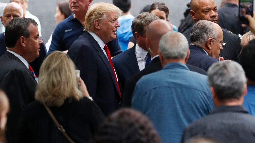 Trump and Clinton Visit Ground Zero on 9/11 Anniversary