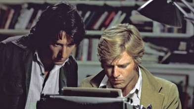 PHOTO: Robert Redford, right, and Dustin Hoffman appear in their roles as reporters Bob Woodward and Carl Bernstein, respectively, in the 1976 film "All the President's Men."