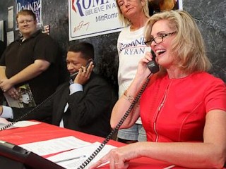 Photos: Ann Romney Puckers Up to Mitt