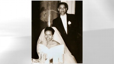 PHOTO: President Barack Obama and Michelle Robinson on their wedding day, Oct. 18, 1992, in Chicago.