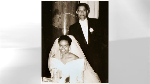 PHOTO: President Barack Obama and Michelle Robinson on their wedding day, Oct. 18, 1992, in Chicago.
