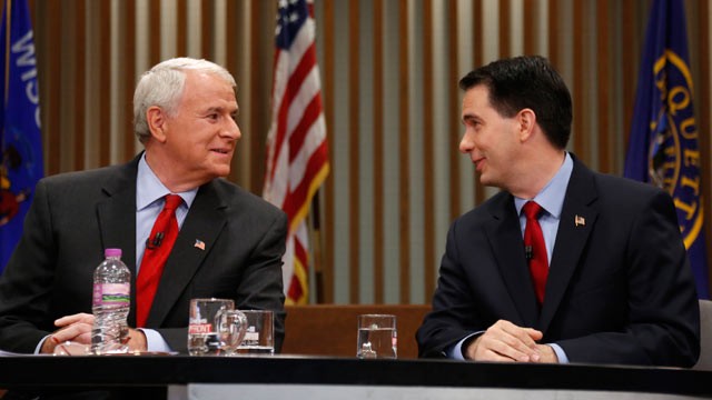 WISCONSIN VOTERS DIVIDED ON BARGAINING, GOVERNOR