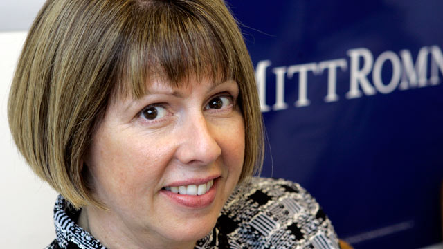 PHOTO: Beth Myers is seen at the Romney 2008 campaign office in Boston in this April 27, 2007 file photo.