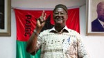 PHOTO: Ruling party presidential candidate Carlos Gomes Junior gestures after the electoral commission announced provisional election results in Bissau, Guinea-Bissau, March 21, 2012.