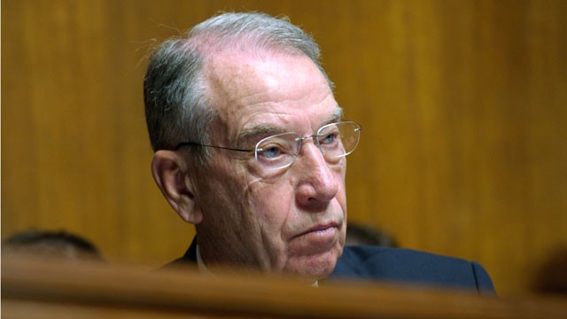 PHOTO: Sen. Charles Grassley, R-Iowa, listens to testimony on Capitol Hill in Washington, April 25, 2012.