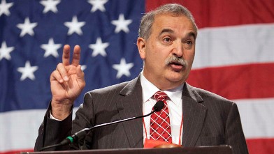PHOTO: State party chairman Charlie Webster conducts the Maine Republican Convention at the Augusta Civic Center in Augusta, Maine, May 5, 2012.