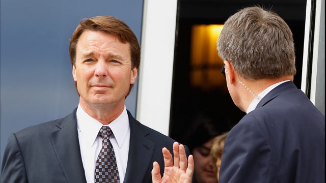 PHOTO: John Edwards leaves a federal courthouse after the seventh day of jury deliberations in his trial on charges of campaign corruption in Greensboro, N.C., Tuesday, May 29, 2012.