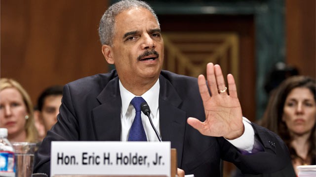 PHOTO: Attorney General Eric Holder testifies on Capitol Hill in Washington on June 12, 2012, before the Senate Judiciary Committee hearing looking into national security leaks.