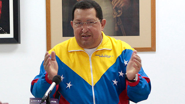 PHOTO: Venezuela's President Hugo Chavez, center, gestures during a meeting with his cabinet in Havana, Cuba, March 11, 2012.
