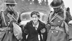 PHOTO: Soldiers with Japanese-American woman