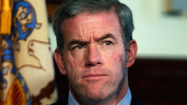 PHOTO: New Jersey Gov. Chris Christies chief counsel Jeff Chiesa stands in the Statehouse, in Trenton, N.J., after Christie announced that he is nominating Chiesa for attorney general, Dec. 22, 2011.