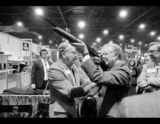 US Presidents Holding Guns