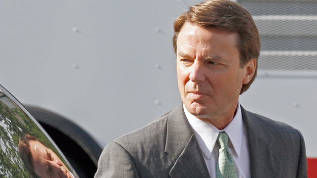 PHOTO: Former presidential candidate and Sen. John Edwards arrives at a federal courthouse in Greensboro, N.C., May 17, 2012.