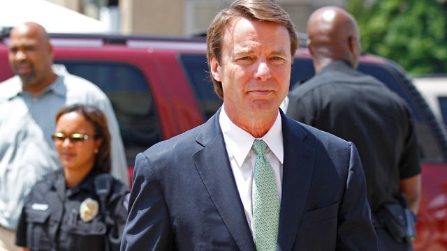 PHOTO: John Edwards arrives at a federal courthouse during the ninth day of jury deliberations in his trial on charges of campaign corruption in Greensboro, N.C., May 31, 2012.