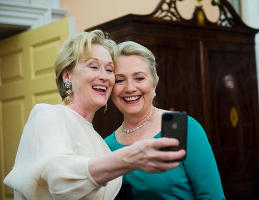 Through the Years: Hillary Clinton and Meryl Streep