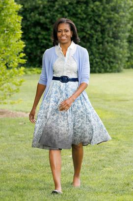 First Lady's Bright Outfit 