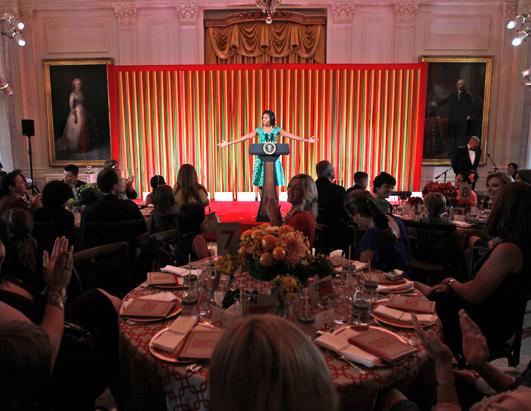 First Lady Michelle Obama Hosts Kids' "State Dinner"