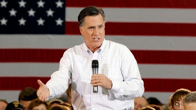 PHOTO: Republican presidential candidate and former Massachusetts Gov. Mitt Romney speaks during a campaign stop on Jan. 2, 2012 in Clive, Iowa.