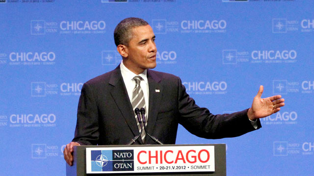 PHOTO: President Barack Obama speaks at a news conference at the NATO Summit in Chicago, May 21, 2012.
