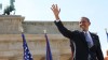President Barack Obama, stands in front of Brandenburg Gate at Pariser Platz in Berlin, Germany, June 19, 2013.