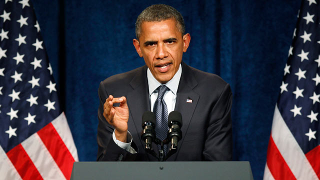 PHOTO: President Barack Obama speaks to supporters during a campaign fundraiser in Denver, May 23, 2012.