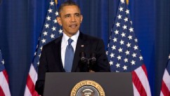 PHOTO: President Barack Obama talks about national security, May 23, 2013, at the National Defense University at Fort McNair in Washington.