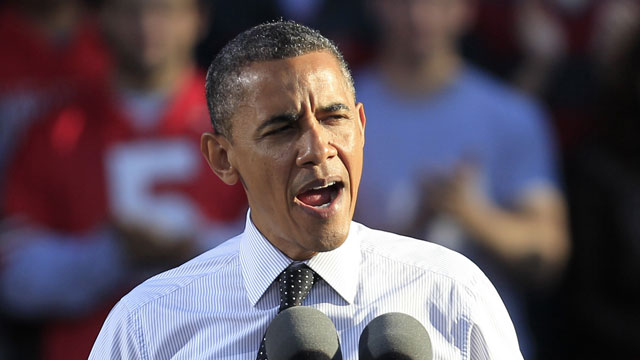 PHOTO: In this Oct. 9, 2012 file photo, President Barack Obama speaks in Columbus, Ohio.