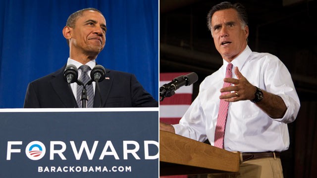 PHOTO: President Barack Obama waves prior to speaking at Cuyahoga Community College in Cleveland, June 14, 2012. Republican presidential candidate, former Massachusetts Gov. Mitt Romney speaks at Seilkop Industries in Cincinnati, Ohio, June 14, 2012.