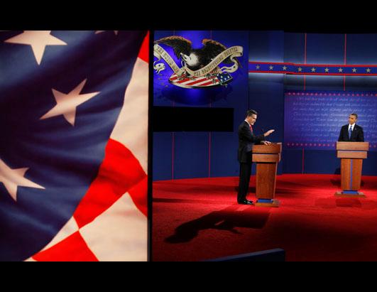 Obama and Romney in First Debate