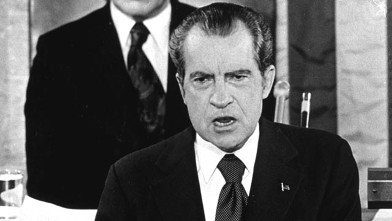 PHOTO: With Gerald Ford seated behind him, President Richard Nixon delivers a State of the Union message before a joint session of Congress in Washington, Jan. 1974.