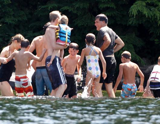 Mitt Takes a Dip