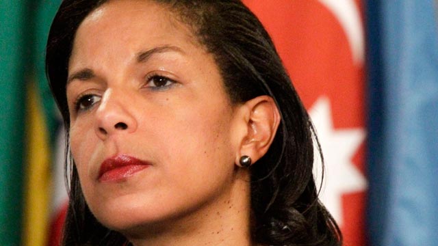 PHOTO: U.S. Ambassador to the U.N. Susan Rice listens during a news conference at the UN, June 7, 2012.