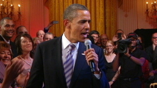 VIDEO: The president joins B.B. King at White House event for Black History Month.
