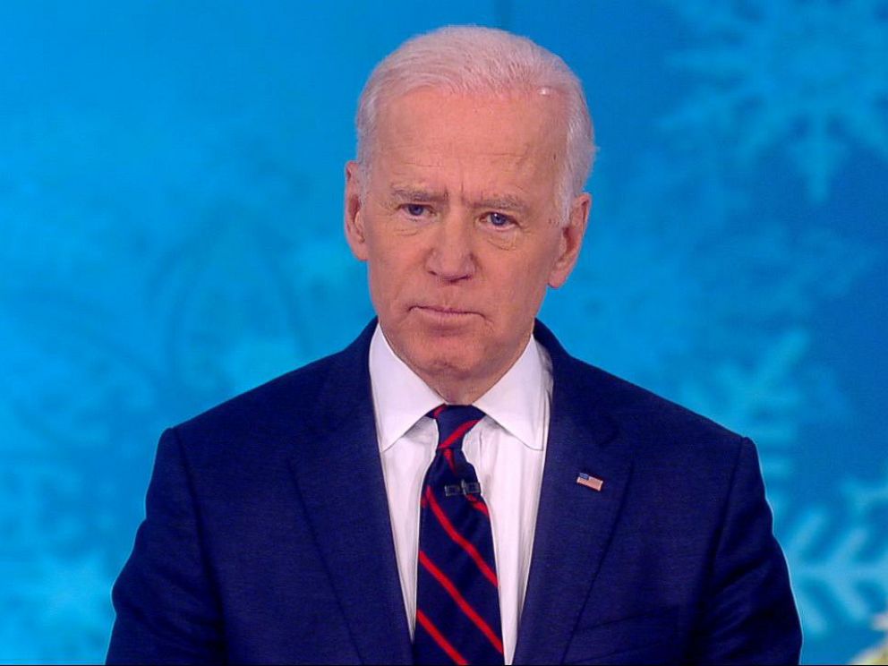 PHOTO: Former Vice President Joe Biden appears on The View, Dec. 13, 2017.