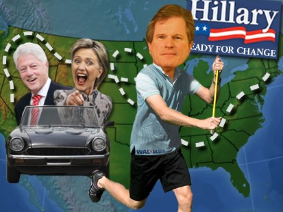 Bill, Hillary and Roy Spence