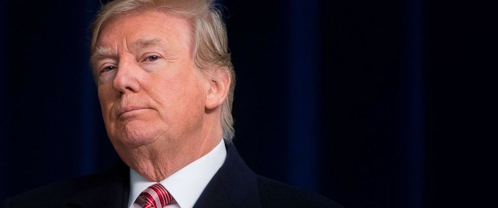 PHOTO: President Donald Trump speaks during a retreat with Republican lawmakers at Camp David in Thurmont, Md., Jan. 6, 2018. 