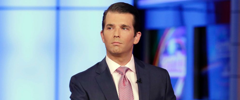 PHOTO: Donald Trump Jr. is interviewed by host Sean Hannity on his Fox News Channel television program in New York City, July 11, 2017.
